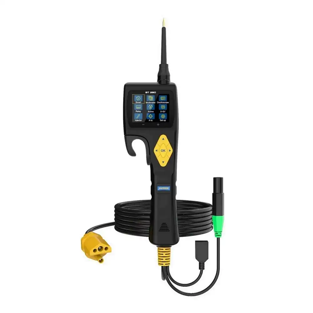 جهاز فحص الدوائر الكهربائية الذكي والأوسيلوسكوب واختبار البخاخات والكتاوت AUTOOL BT280 (9-30V)